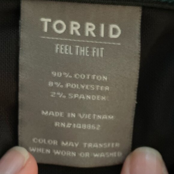 Torrid Bombshell Skinny Corduroy Pants Dark Green 26R - Picture 5 of 7